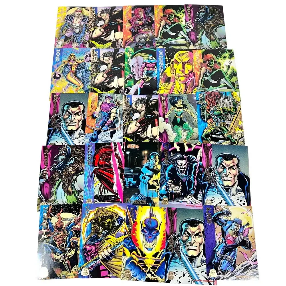 Vintage DC Comics Marvel Upper Deck Valiant Card Lot of 130+ Trading Cards